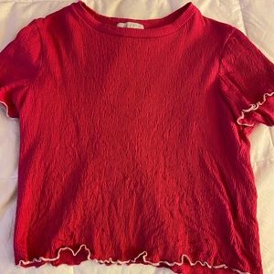 Anthropologie hot pink top